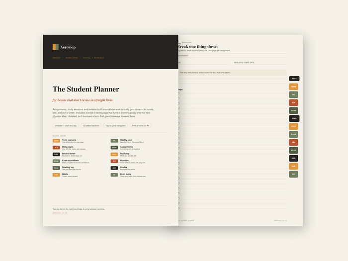Student & Study Planners